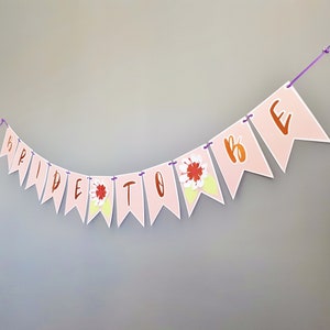 Bridal Shower Bride to be Banner Wedding Shower Sign Bachelorette Party Decor image 7