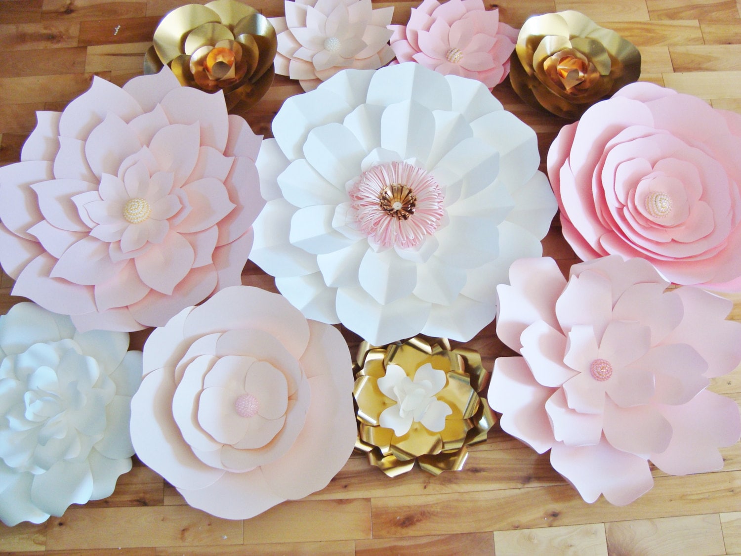 Large Paper Flower Wall Backdrop for Weddings and New Years Etsy
