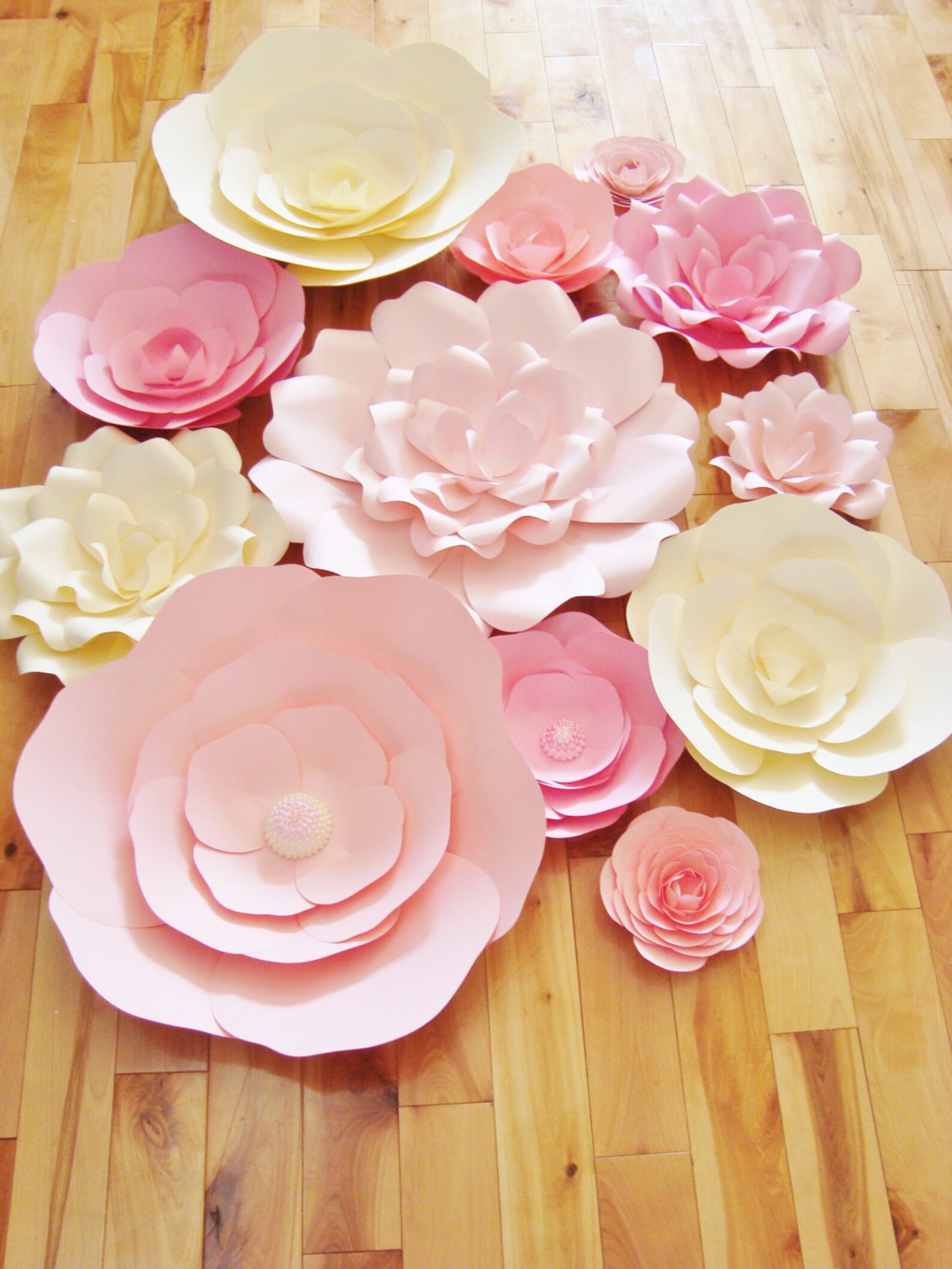 Nursery Decor Paper Flower Wall Baby Room Display set of Etsy
