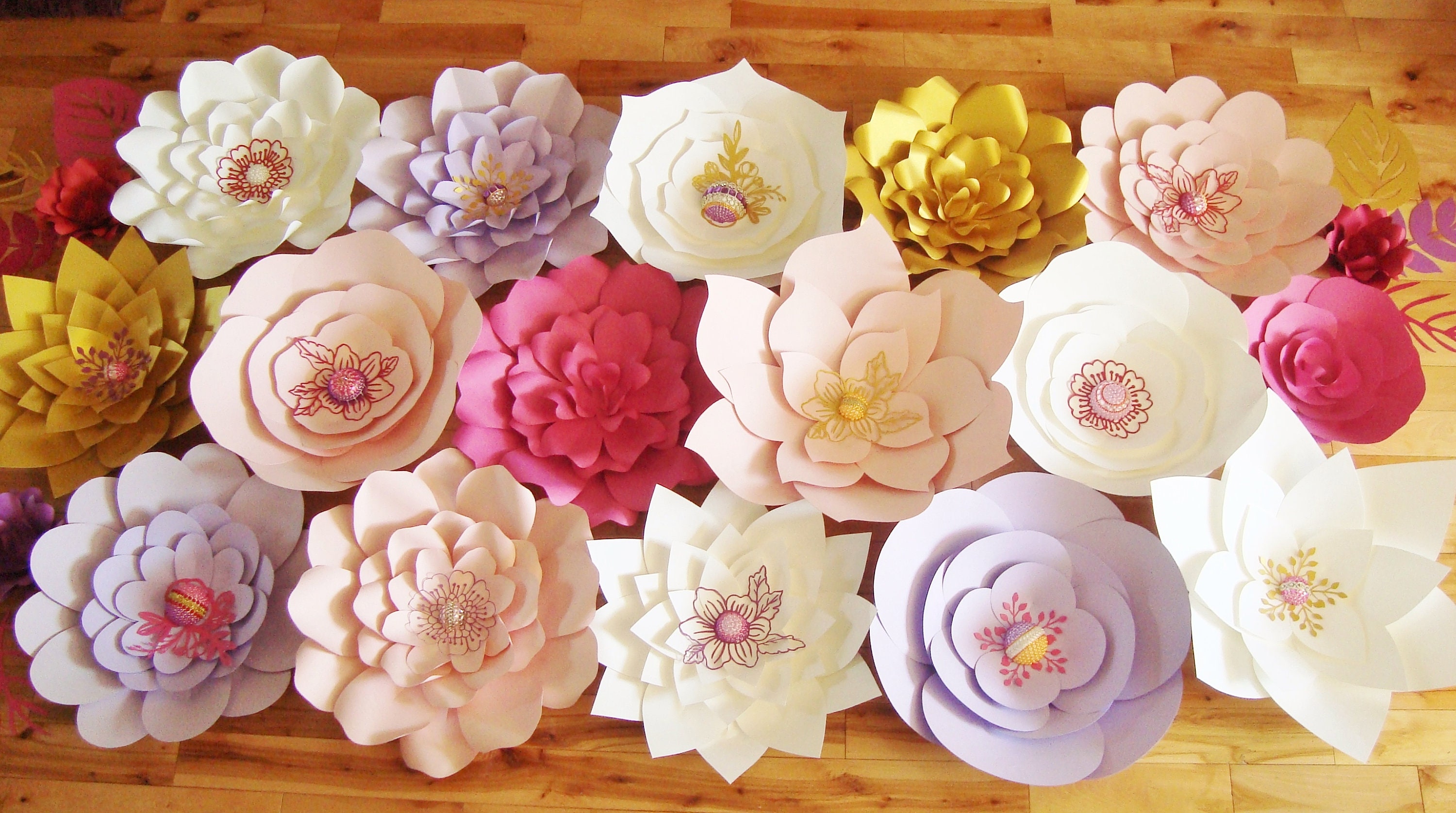 Flower Wall Party Decorations - Photo Booth Wedding Backdrop - Bridal