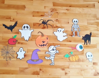 Toile de fond de décor d’Halloween - Tentures murales effrayantes - Personnalisez votre propre toile de fond