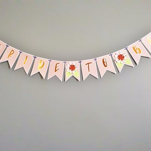 Bridal Shower Bride to be Banner Wedding Shower Sign Bachelorette Party Decor image 1