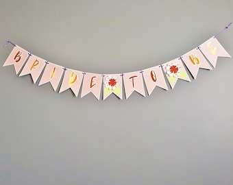 Bridal Shower Banner - Party Decor Wall Backdrop - Bridal Shower Decorations Wall Sign