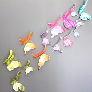 Butterfly Bug Themed Wall Decorations Butterflies for Baby Nursery 3D Bug Paper Wall Decals Insect Birthday Decor Ready to Ship image 5