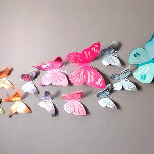 Butterfly Bug Themed Wall Decorations Butterflies for Baby Nursery 3D Bug Paper Wall Decals Insect Birthday Decor Ready to Ship image 3