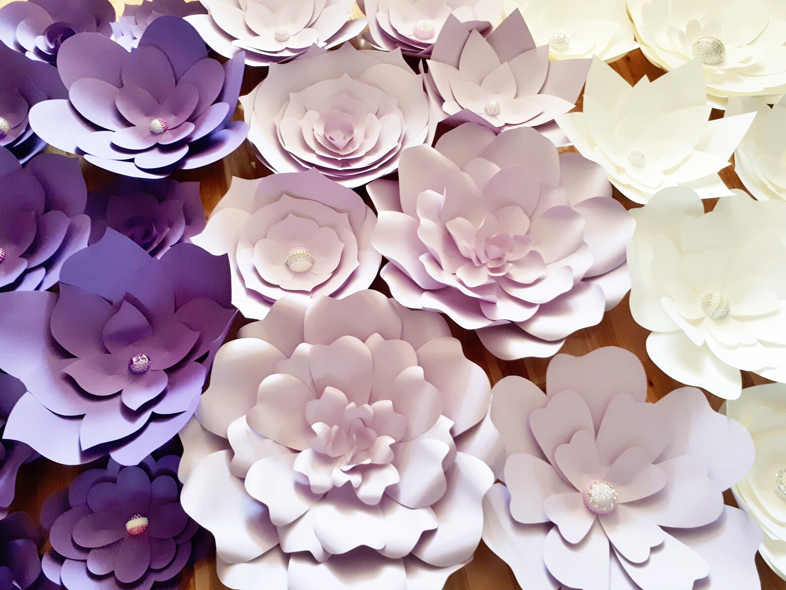 Large Wall Flowers for Wedding and New Years Ever Decorations Etsy