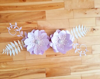 Baby Nursery Flower Wall Decor - Charming Paper Flower Set for Nursery, Perfect Baby Shower Gift