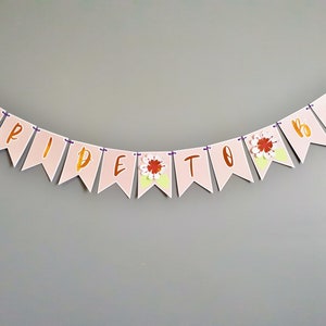 Bridal Shower Bride to be Banner Wedding Shower Sign Bachelorette Party Decor image 2