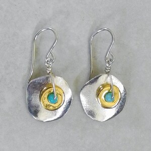 Orecchini In Argento E Oro Con Disegni Di Gioielli Di Perla Etsy