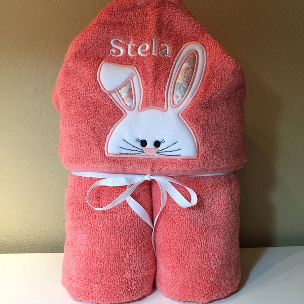 Hooded Towel Embroidery Design Etsy