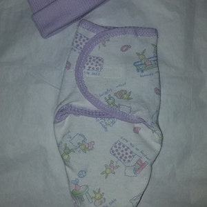 READ DESCRIPTION FIRST! Bright Creations Original Doll Pattern set no. 31 sewing pattern to make doll swaddle and cap for 10-13 inch baby