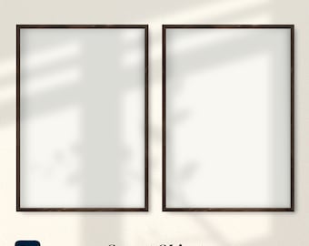 2 Frames Mockup, Double Frame PSD Mockup, Frames Smart Object PSD Mockup, Minimalist Frame Mockup, Two Frames Mockup, Instant Download