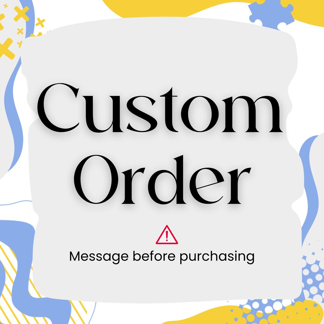Custom Order, Resize OR Edit Design Template - Etsy