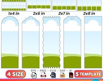 Magnetic Bookmark Canva Template - Customizable Bookmark Design for Book Lovers and Crafters