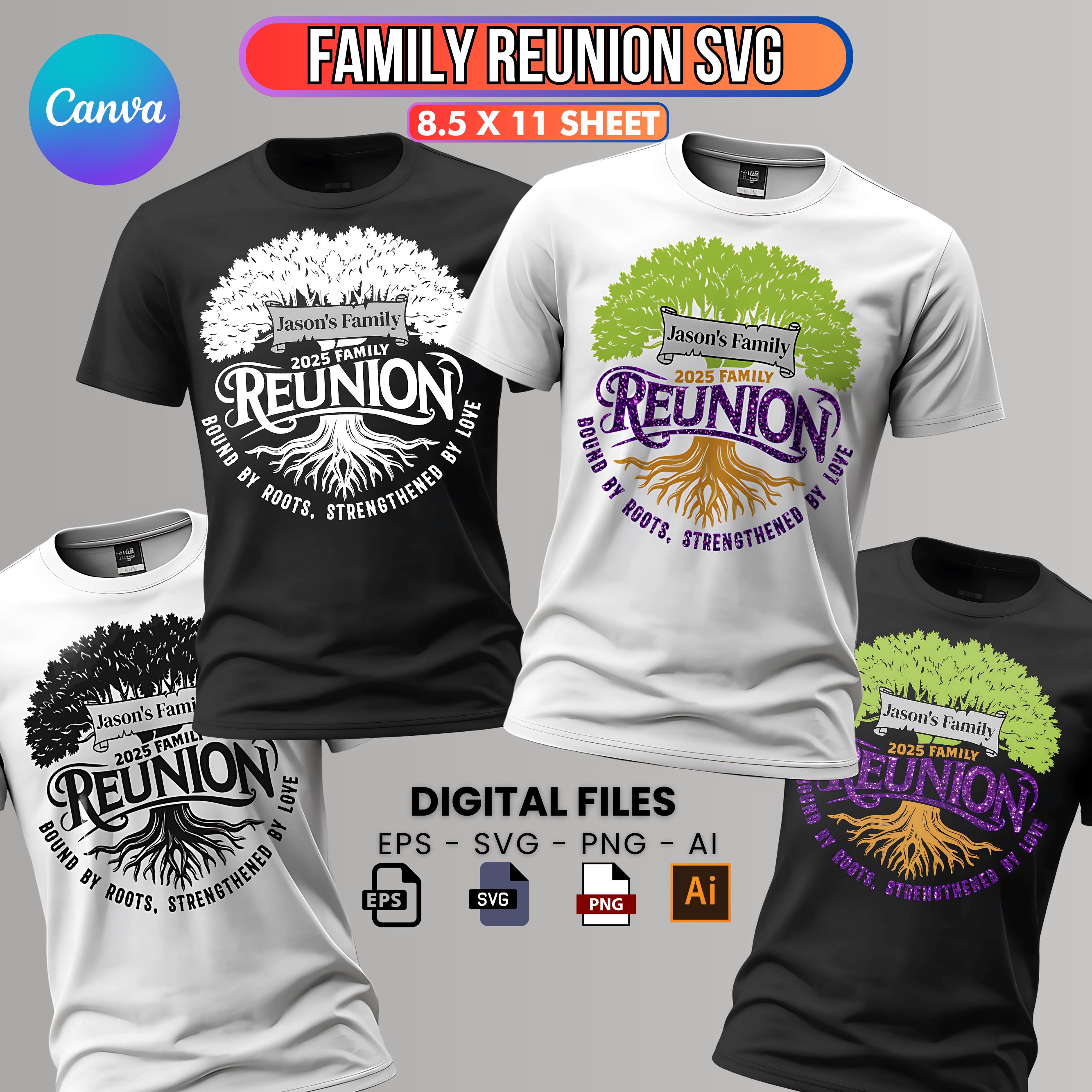 Family Reunion Tree 2025 SVG, Family Reunion Shirts svg, png, Family Tree svg, Tree Of Life svg, Our Roots Run Deep Family Reunion, Circut