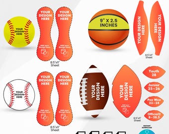 All Sports Panel Templates, Basketball Panel Template, Football Panel Template, Softball Panel Template, Basket Ball, Drag And Drop Canva