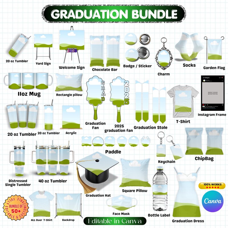 Graduation Frame Editable 2026 Graduation Frames - Etsy