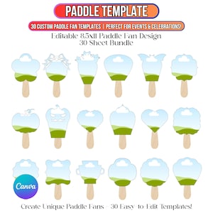 30 Paddle Fan Templates Svg, Paddle Fan Template, Halloween Fan, Church Fan, Wedding Program Fan, Graduation Fan, Christmas, Heart,Hand Fans