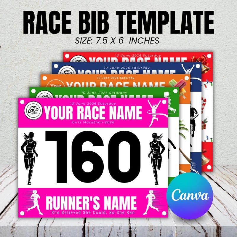 Custom 5k Bibs - Etsy