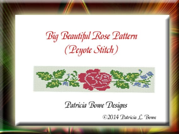Bead Loom Pattern, Bracelet Pattern, Loom Pattern, Beaded Bracelet Pattern, Rose Beading Pattern, Loom Bracelet, Lace Bead Pattern