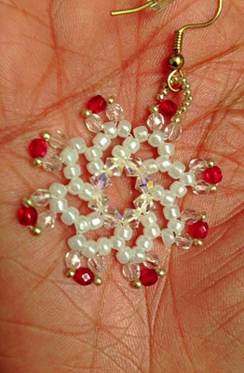 Christmas Snowflake Earrings For Women – Crystal Drop Dangle Earrings, Winter Holiday Party Jewelry, Stocking Stuffer Gift - View #11