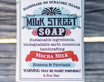 Goat Milk Soap - Cocoa Butter Soap - Mocha Milk - Eczema - Sensitive Skin - Dry Skin Soap