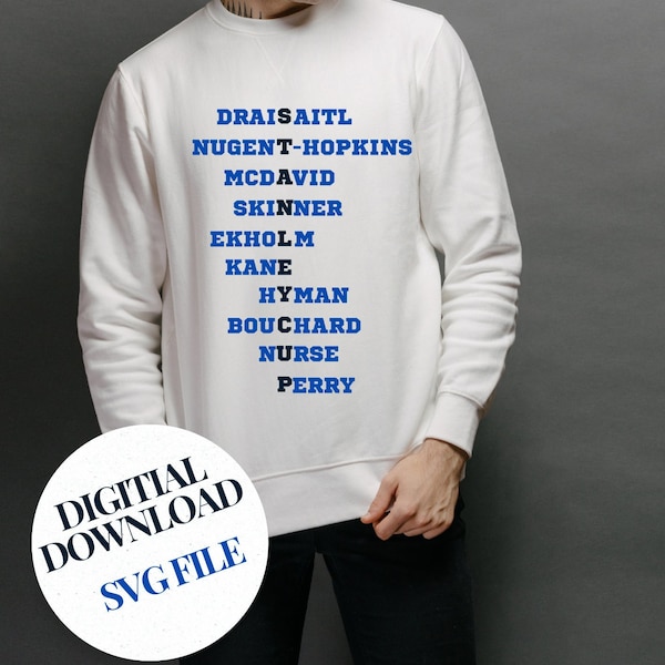 Edmonton Oilers Sweatshirt SVG: Hockey Playoffs Digital File (Digital Download)