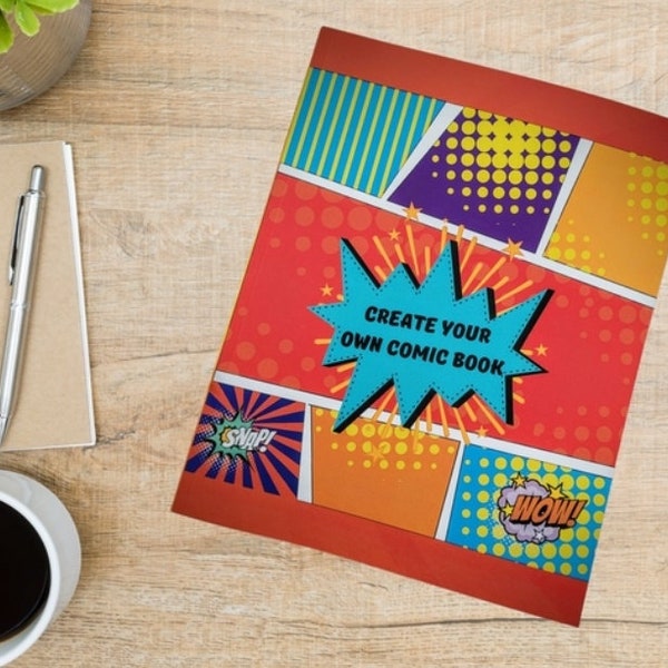 Create your own comic book ** kids activity book ** creative kids ** adults, teens