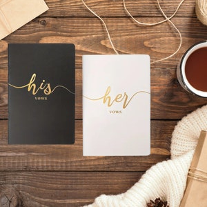 Minimalistisch huwelijksgelofteboek, zijn en haar huwelijksgelofteboekje, de heer en mevrouw aandenken, aandenkengeloften, huwelijksaandenken - set van 2