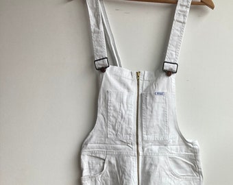 Vintage Denim Overalls- Super Wide Elephant Flairs- Made in Canada- lightening zip