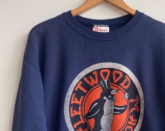 Vintage Sweatshirt -Fleetwood Mac print - vintage Hanes label