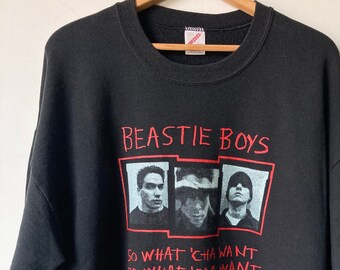 vintage sweatshirt- beastie boys print-made in USA-