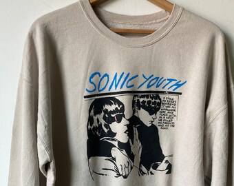 Vintage Sweatshirt - Sonic Youth Goo- Tear Away label super worn in