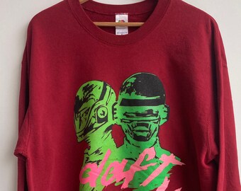 Vintage sweatshirt- Daft Punk print - vintage label