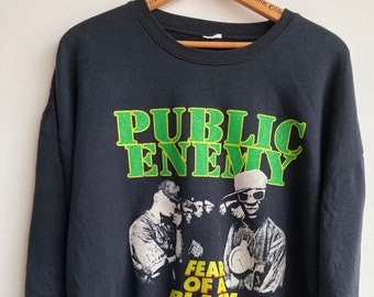 Vintage Sweatshirt -Public Enemy- Fear of an all Black Planet-