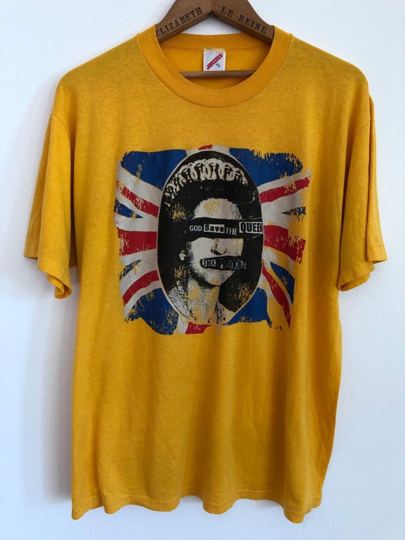vintage sex pistols t-shirt- single stitch- worn t