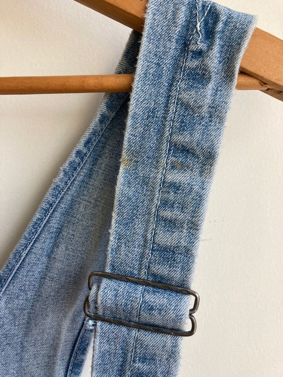 Vintage Denim Shorts Overalls- IKEDA- made in Can… - image 10