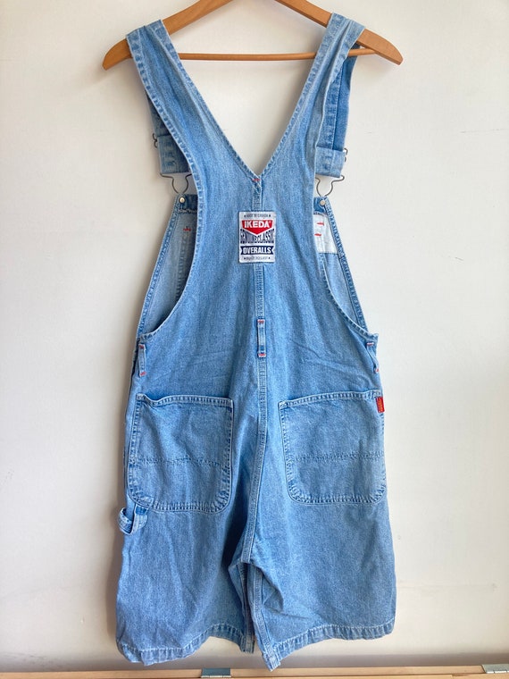 Vintage Denim Shorts Overalls- IKEDA- made in Can… - image 7
