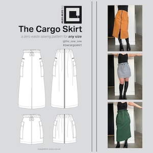 The Cargo Skirt a zero waste design for all sizes zdjęcie 1