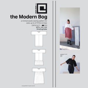 The Modern Bog Sewing Pattern (zero and minimal waste design)