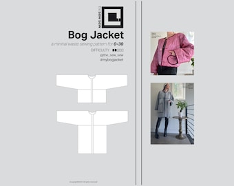 Het moderne Bog JACKET naaipatroon [een ontwerp met minimale verspilling voor maten 0-30]