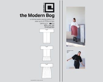 The Modern Bog Sewing Pattern (zero and minimal waste design)