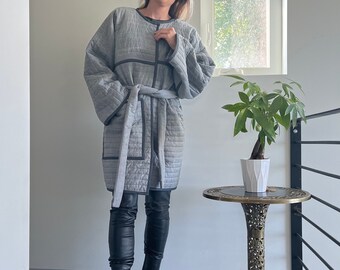 RTW Handgemachte Bog JACKET maßgefertigt aus Thrifted Blanket [bis Größe 6] / Unikat