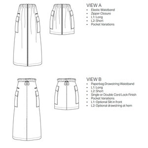 The Cargo Skirt a zero waste design for all sizes zdjęcie 7