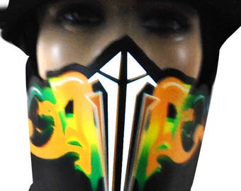 Rave Mask Flareoff DJ Mask Light Up Mask LED Mask Subzero Cosplay Party Costume