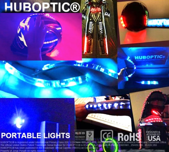 EL Cold Light Sheet DIY Kit - 4x4 Inch RGB Flexible Strip For Cosplay, Helmets & Cyberpunk Mods (Battery Box)