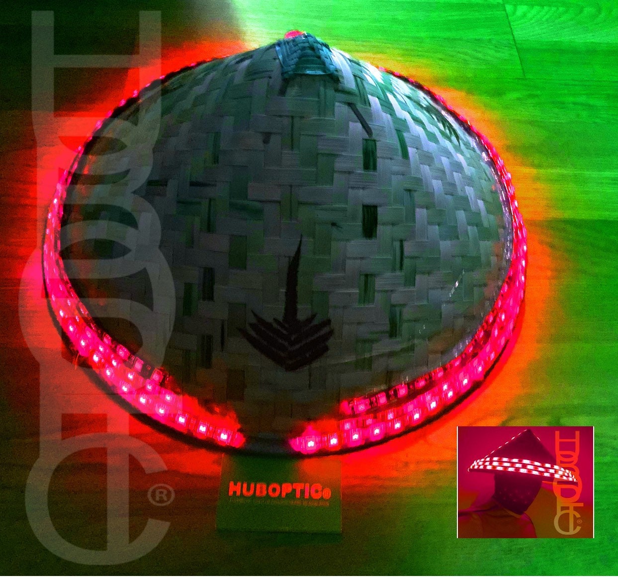 HUBOPTIC® LED Coolie Sound Reactive Hat 