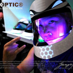 Cobra PRJ3 Mask HUBOPTIC® DJ mask Sound Reactive Light Up Mask ledmask1001