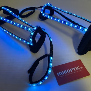 Cosplay Sleeves Dancer Light Up wrist Costume Sound Reactive HUBOPTIC® Gear Customization ledgears120001