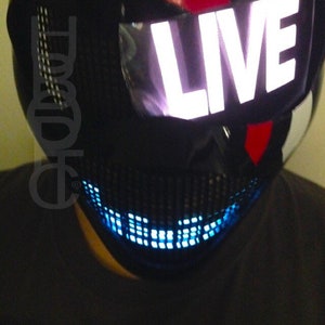 HUBOPTIC® LIVE meta Mask robot Props Rave Mask Dance Mask for Stage Gigs Shows Light Up Costume Helmet Cosplay